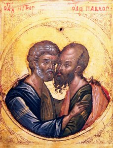 Icoon van SS. Petrus en Paulus door Byzantine